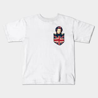 Margaret Thatcher Chest Pocket Kids T-Shirt